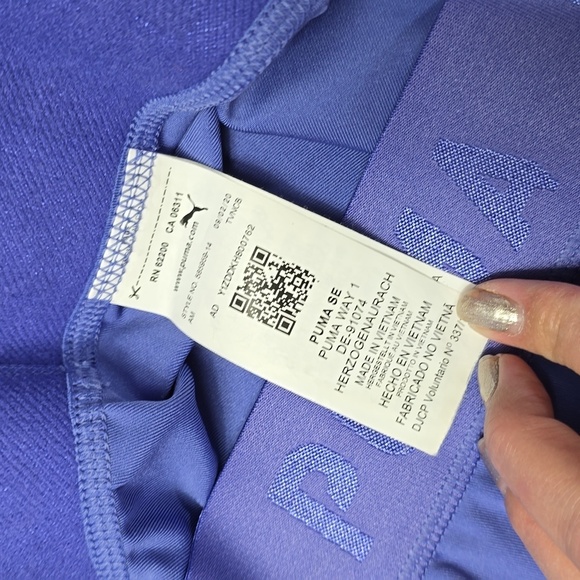 Puma purple lavender cropped leggings women's size large - Picture 5 of 8